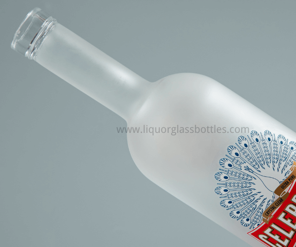 frosting spirit glass bottle bouteille en verre d'alcool glacé