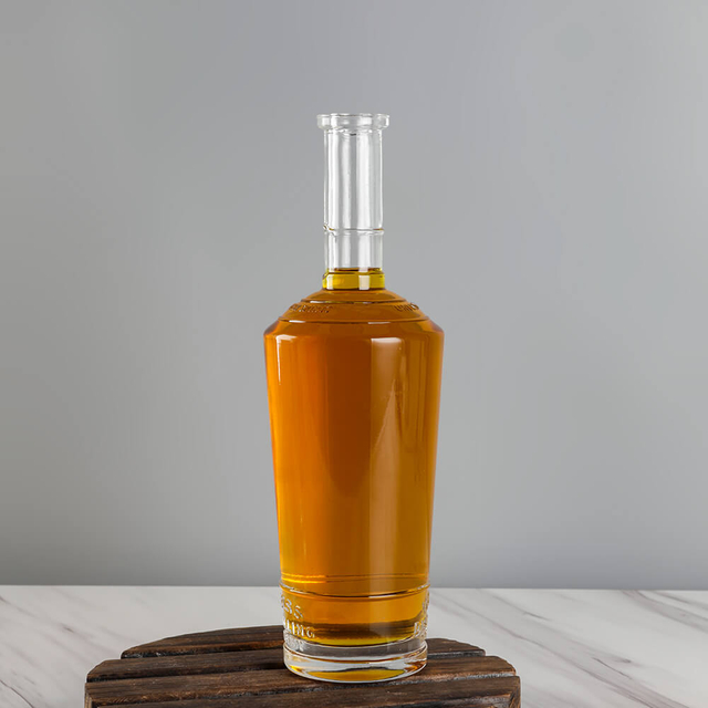 75cl Long Col Personnalisé Bouteille en verre spirituel avec bouchon de liège