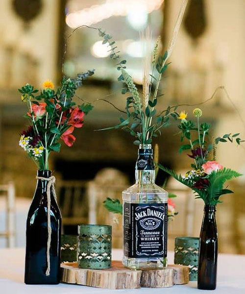 vase bouteille de whisky