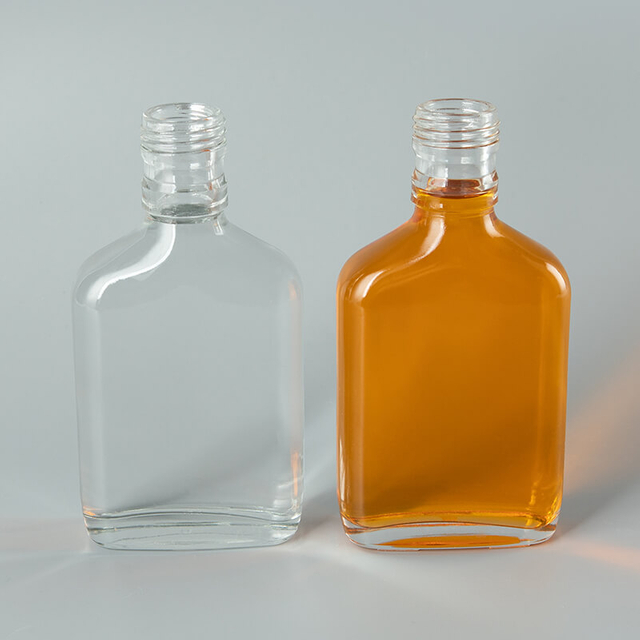 Bouteille d'alcool de hanche en verre de 6 oz Super Flint Flint FLASK