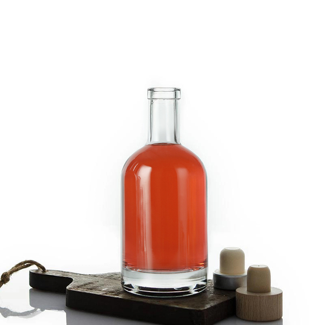 Bouteille d'alcool en verre nordique super silex