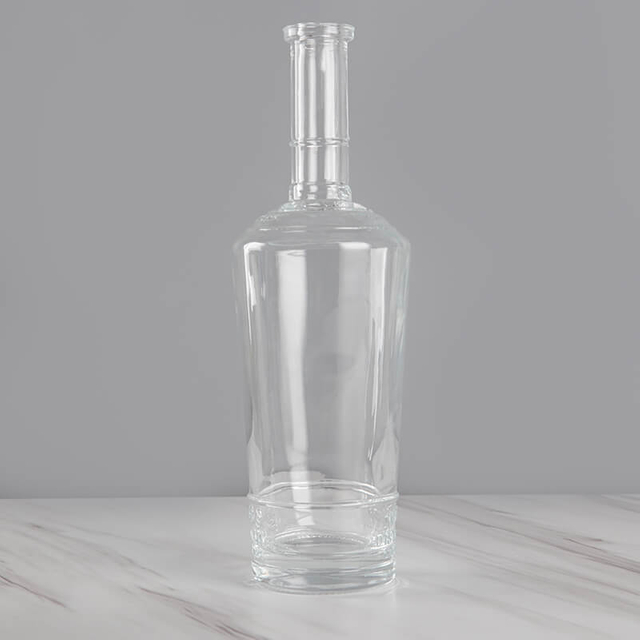 75cl Long Col Personnalisé Bouteille en verre spirituel avec bouchon de liège