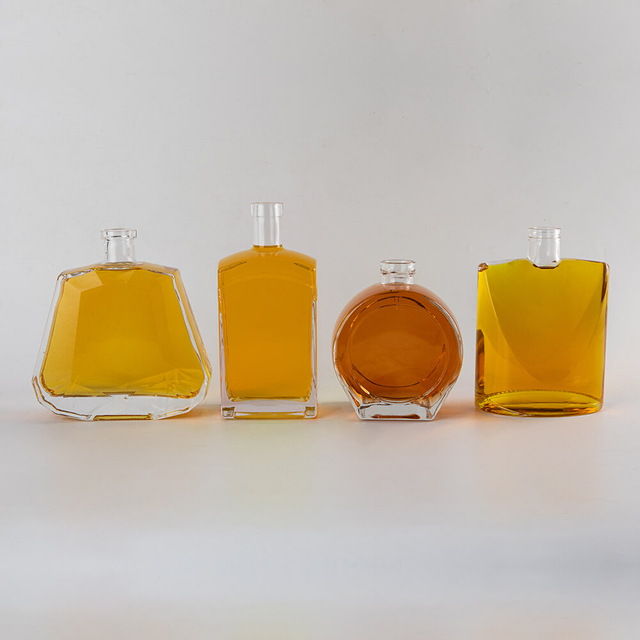 Bouteille de brandy personnalisée bouteille en verre XO personnalisé à vendre prix de bouteille cognac 