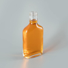 Flacon de whisky en verre Super silex de 6OZ, bouteille d\'alcool, vente en gros