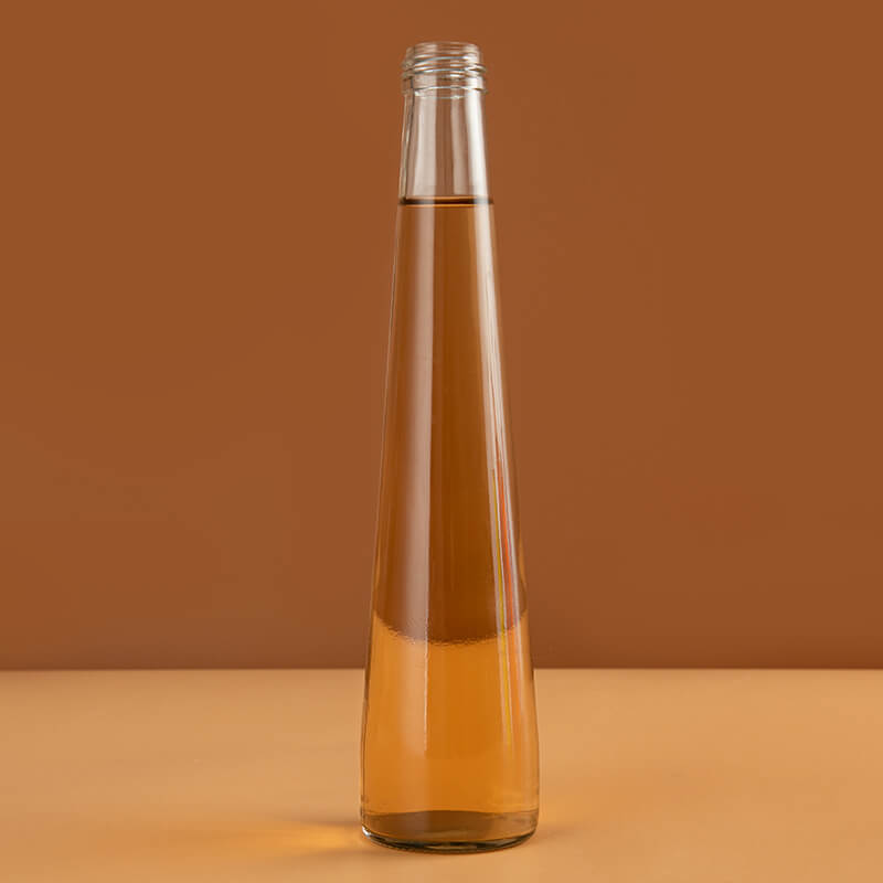 Bouteille en verre à cocktail en forme de cône de 250 ml et 330 ml