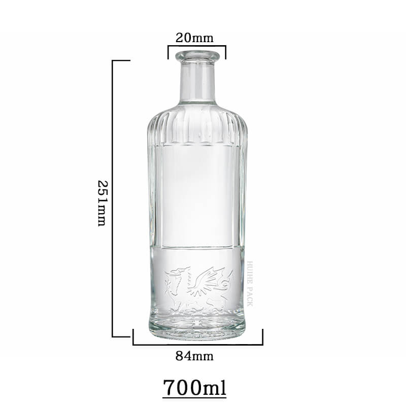 Dragon-Embossed Liquor Bottle-capacity Capacité de bouteille d'alcool en embouteillage de dragon