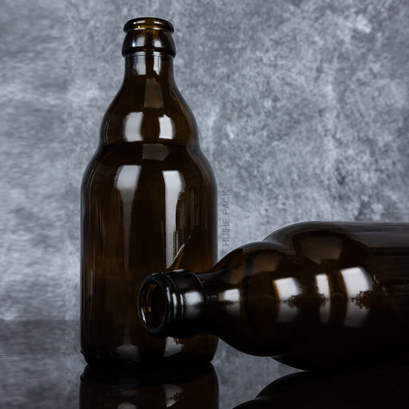 Amber Liquor Bottle01-8