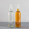 Bouteille de whisky écossais en verre de silex transparent rond rond de 720 ml en gros