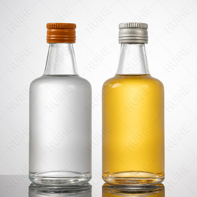 Mini bouteilles de tequila en verre de 50 ml en vrac avec étiquettes personnalisées