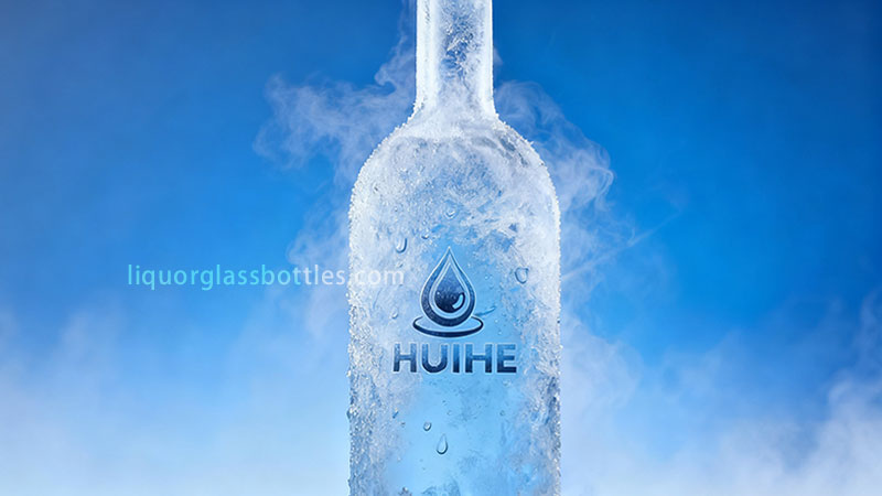 vodka vs bouteille de vodka en verre de whisky