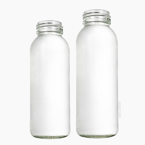 Bouteille d'eau pour boissons &agrave; large ouverture en verre de 320 ml et 450 ml 