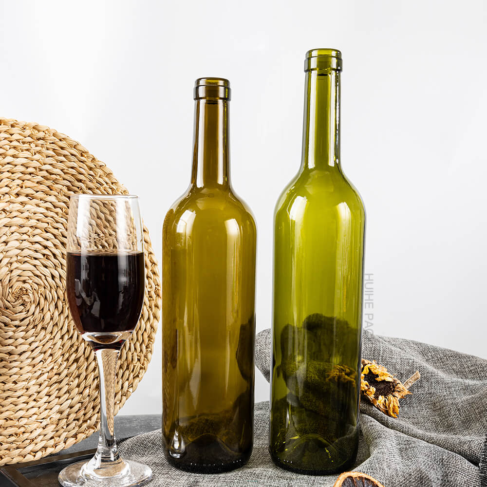 Bouteille de vin en verre vert 750 ml 765 ml (10)