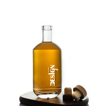 MOONEEA Super Flint Glass Liquor Bott Barn Top