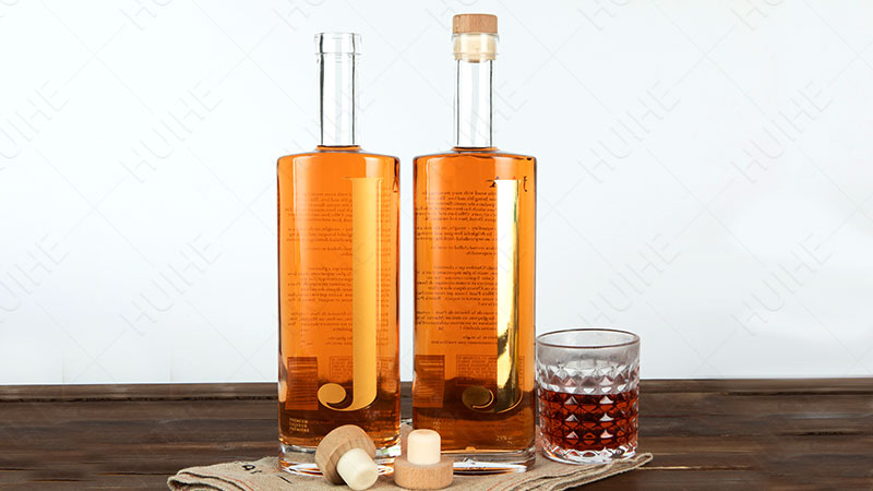 Bouteille d'alcool ronde classique - Bouteille de spiritueux ovale Philadelphia