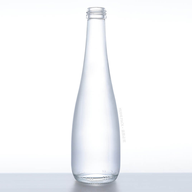 Bouteille d'eau potable en verre de 330 ml de qualité supérieure avec logos de marque