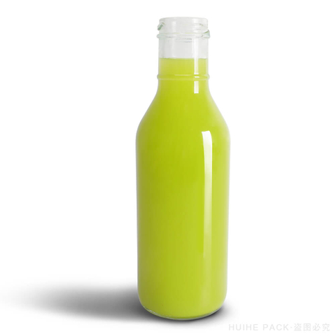 Bouteilles de jus en verre rondes &agrave; col rond de 250 ml 350 ml 500 ml