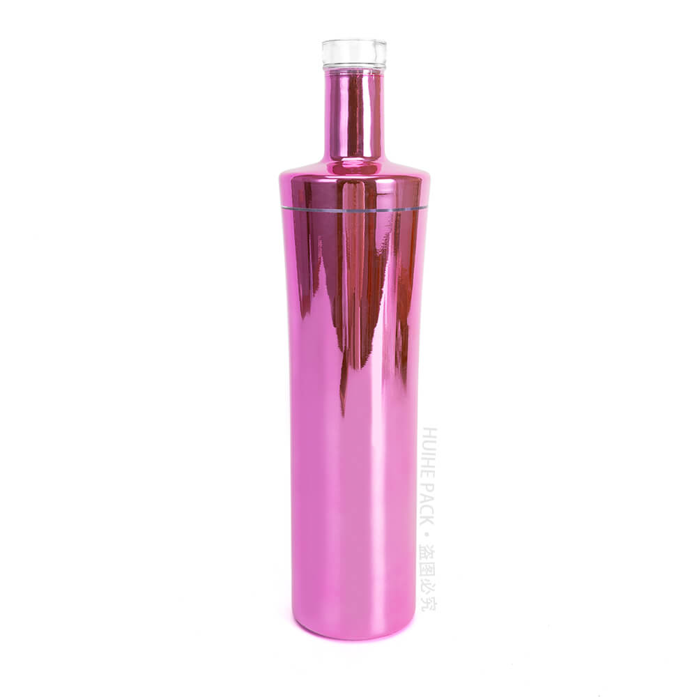 bouteille d'alcool électrolytique rose