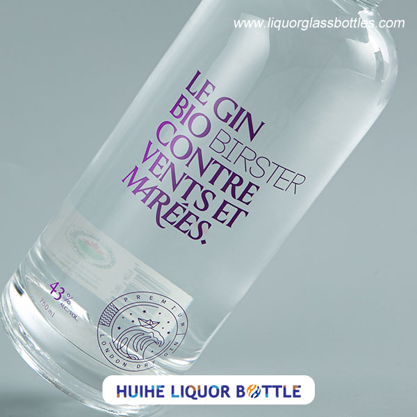 Bouteille d'alcool &agrave; impression d'&eacute;cran en soie