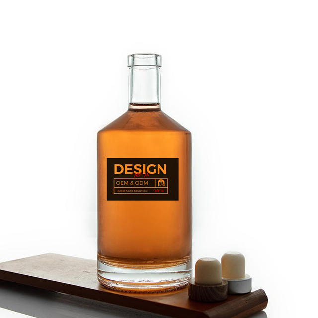 Clear clear 750ml rhum gin verre bouteille