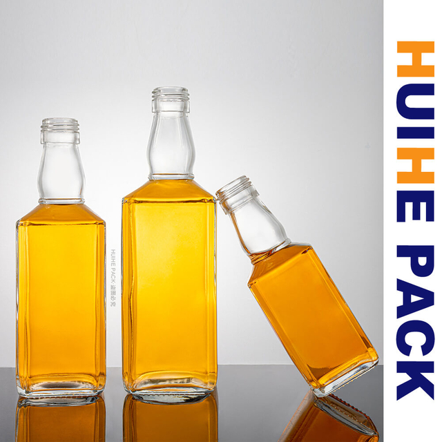 Bouteille de whisky en verre Tennessee classique personnalisée avec bouchon à vis