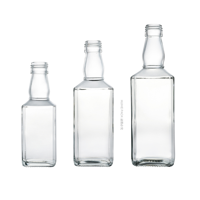 Bouteille de whisky en verre Tennessee classique personnalisée avec bouchon à vis