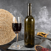 Bouteille de vin de Bordeaux en verre vert de 750 ml avec bouchon en T