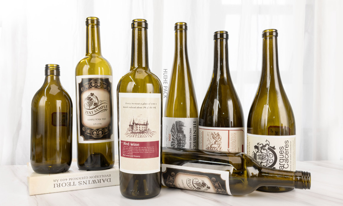 Forme de bouteille en verre &agrave; vin