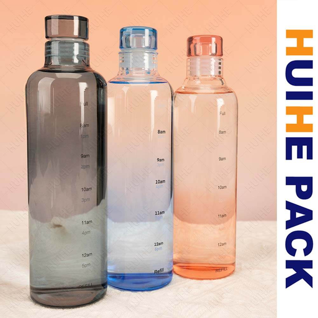 Logo d'impression personnalis&eacute; bouteille d'eau en verre borosilicat&eacute; &agrave; vendre