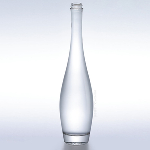 Bouteille d'eau min&eacute;rale en verre transparent haut de gamme de 450 ml 