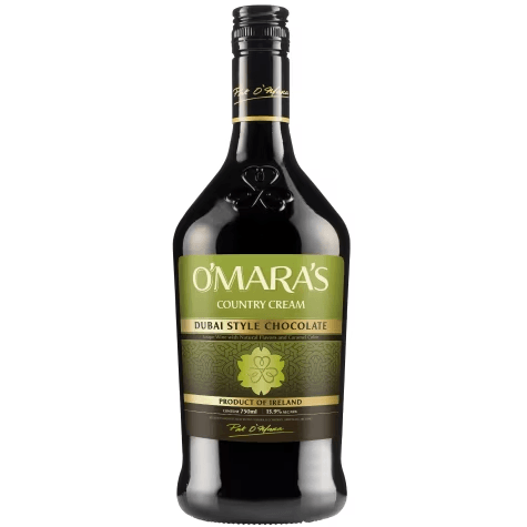 Bouteille de cr&egrave;me irlandaise au chocolat OMaras Dubai Style de 750 ml
