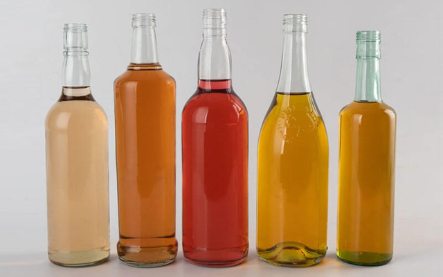 Bouteille en verre silex