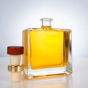 Vente à chaud bouteille d'alcool carré minimalisme raffiné
