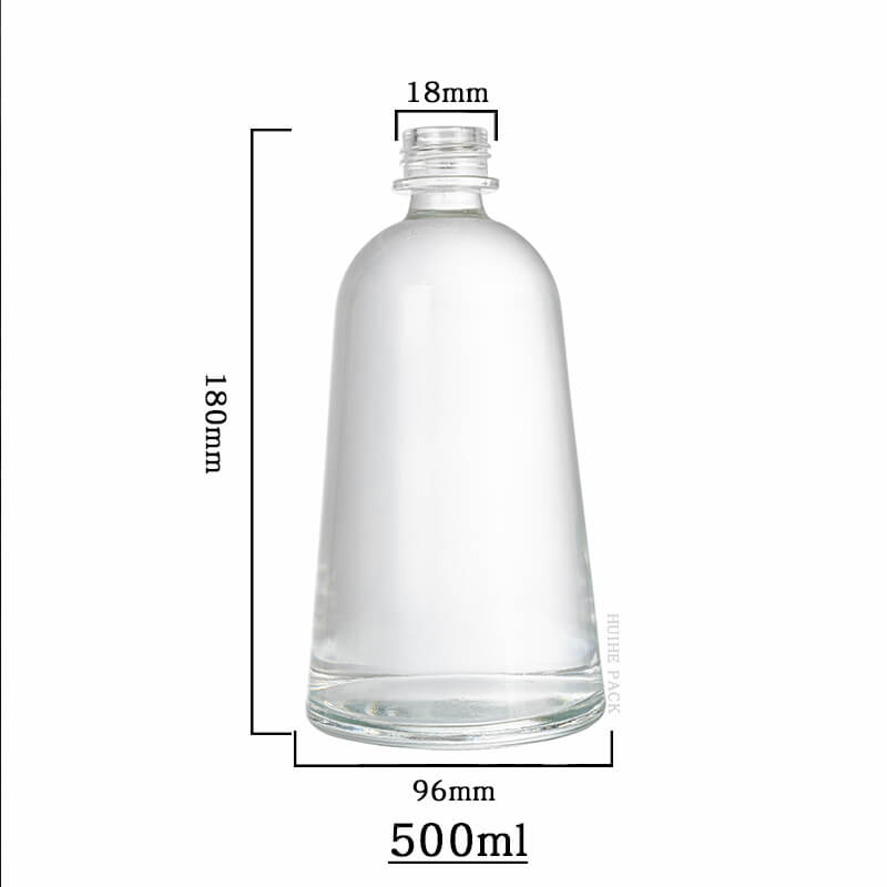 bell shaped liquor bottle-capacity capacité de bouteille d'alcool en forme de cloche