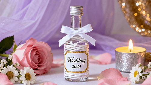 Mini bouteille d'alcool pour les mariages