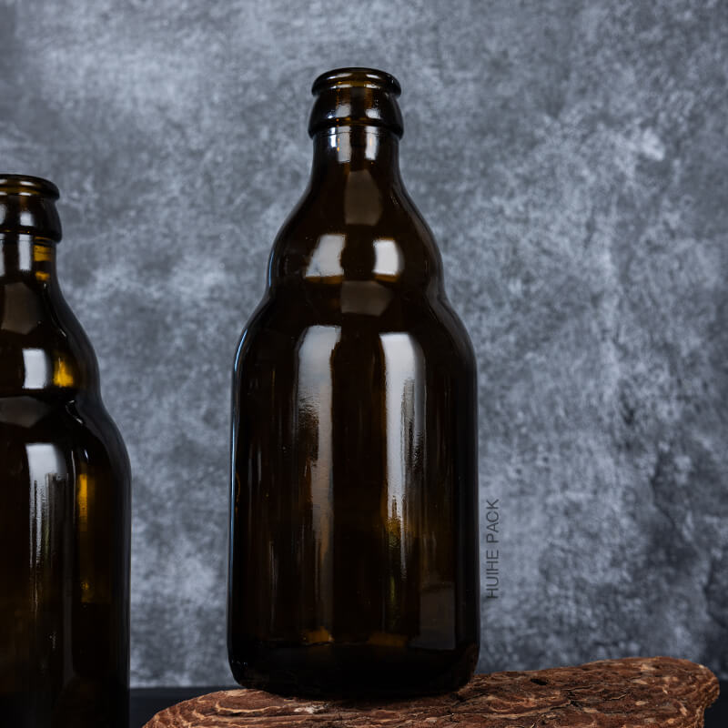 Amber Liquor Bottle01-10