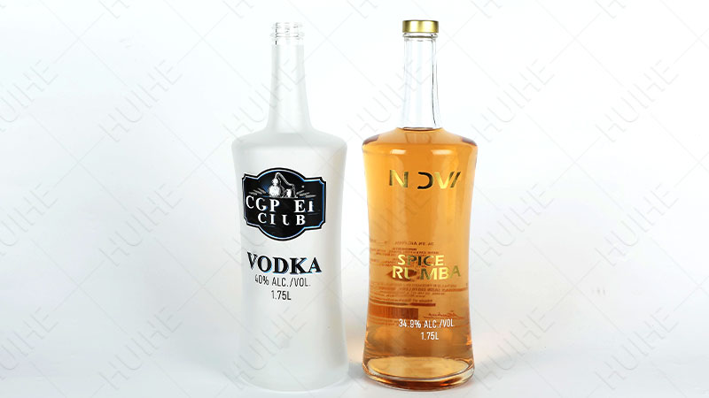 Bouteille d'alcool ronde classique - Bouteille d'alcool de taille 1,5 L