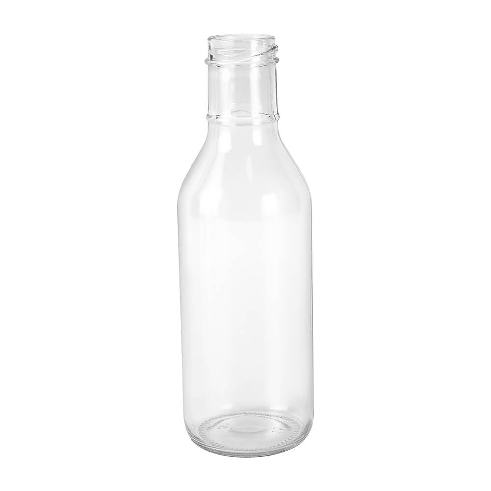 Bouteille en verre à col rond de 12 oz