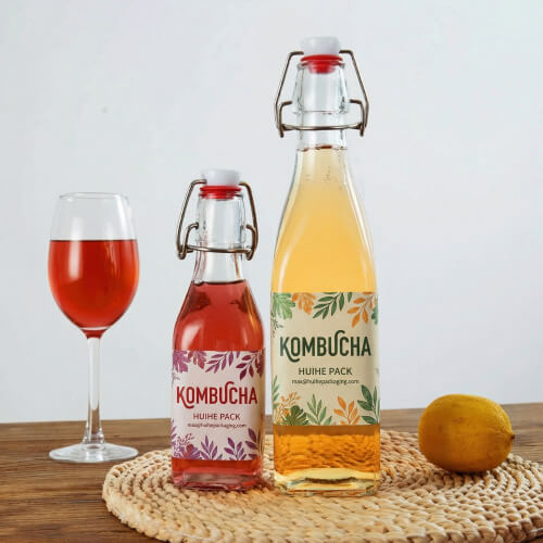Bouteilles de Kombucha &agrave; couvercle pivotant de 500 ml