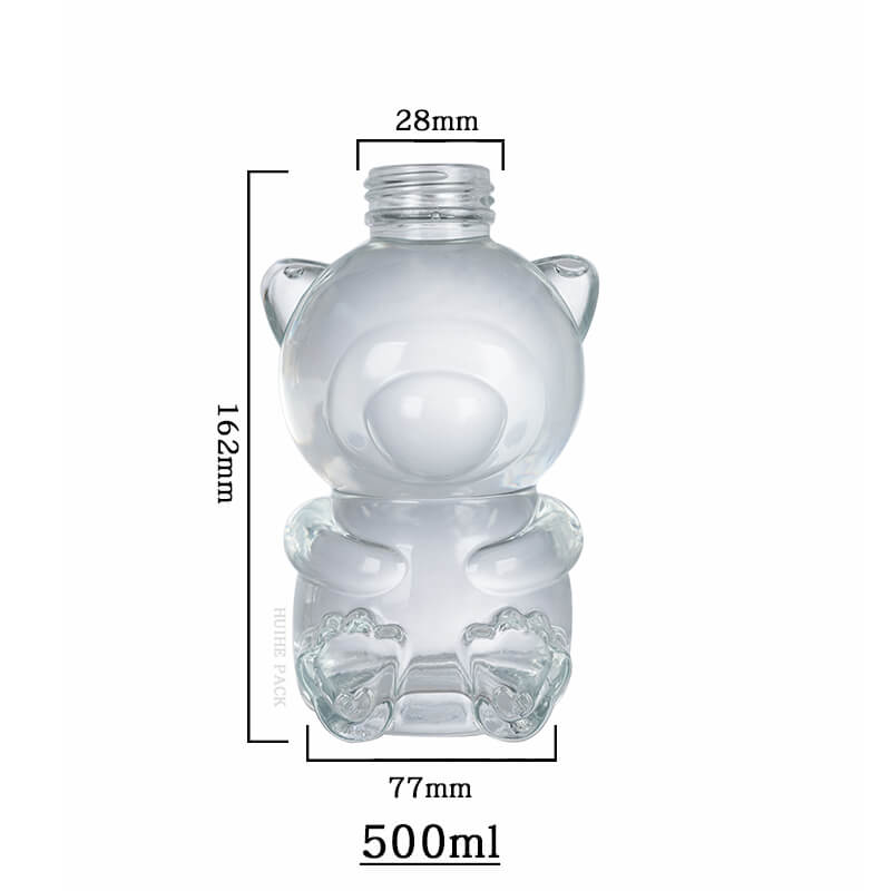 bear shape liquor bottle-capacity forme de bouteille de liqueur de forme d'ours