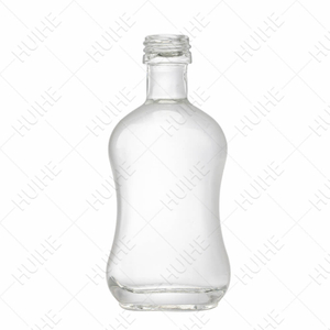 Bouteilles d'alcool en verre de silex transparent en gros de 50 ml
