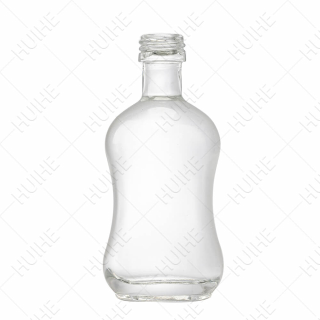 Bouteilles d'alcool en verre de silex transparent en gros de 50 ml