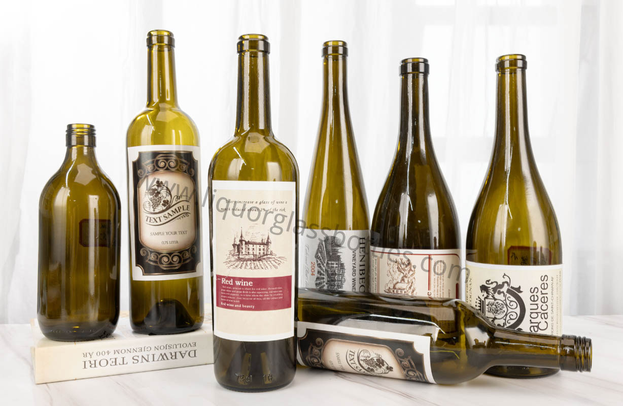 forme de bouteille de vin