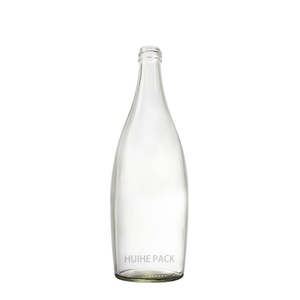Bouteille d'eau en verre transparent silex de 780 ml personnalis&eacute;e