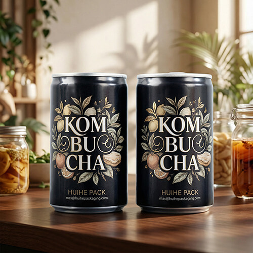 Bo&icirc;te noire mate pour kombucha