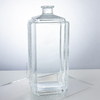 Bouteille d'alcool en verre rectangulaire de 1500 ml de 1500 ml