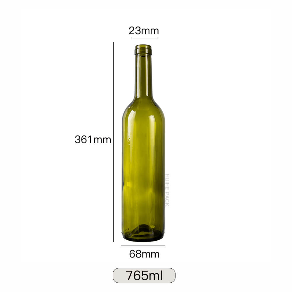 Bouteille de vin en verre vert 750 ml 765 ml (16)