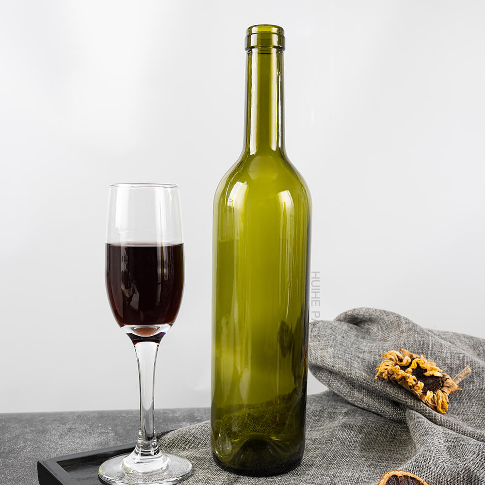 Bouteille de vin en verre vert 750 ml 765 ml (8)