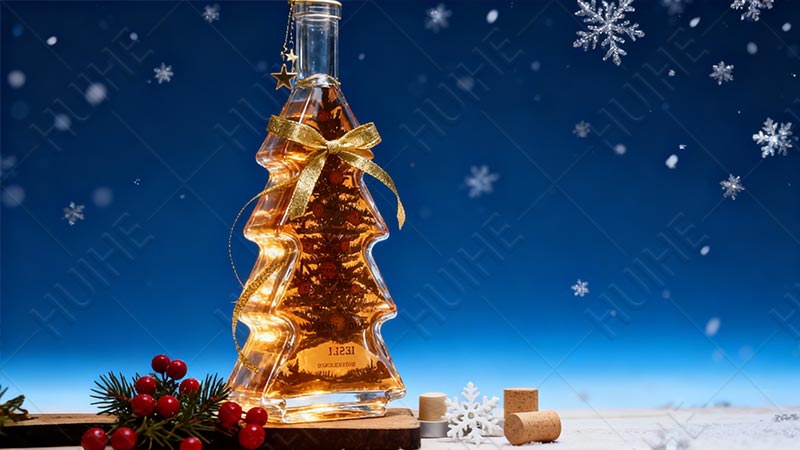5 types de bouteilles d'alcool de No&euml;l - bouteille d'alcool d'arbre de No&euml;l