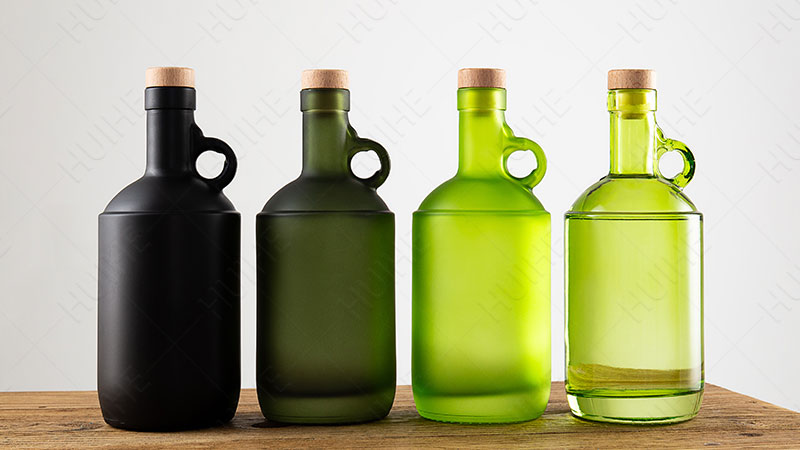 Bouteille d'alcool ronde classique - bouteille d'alcool moonshine