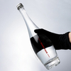 Bouteille d'eau minérale en verre transparent haut de gamme de 450 ml 